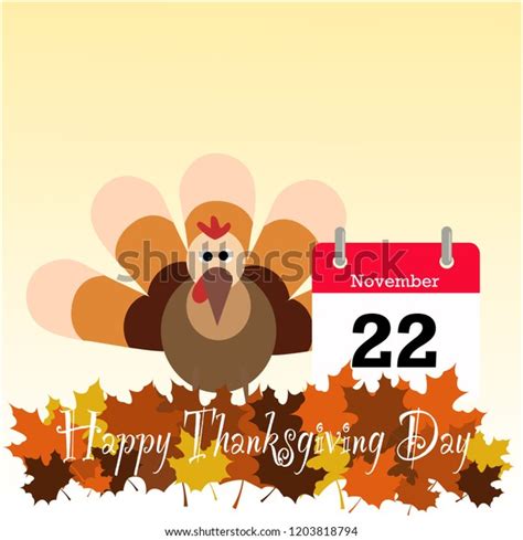 2680 Day Thanksgiving Calendar Date Images Stock Photos 3d Objects