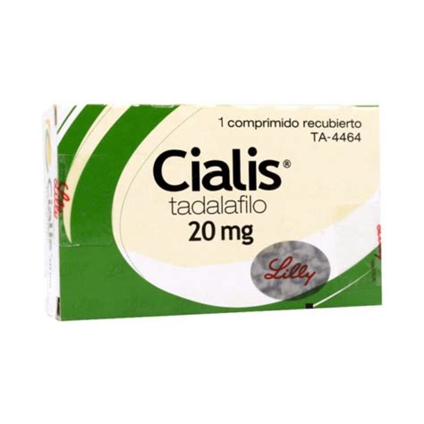 Cialis Tadalafilo 20 Mg X 1 Tableta Farmacia Nacional