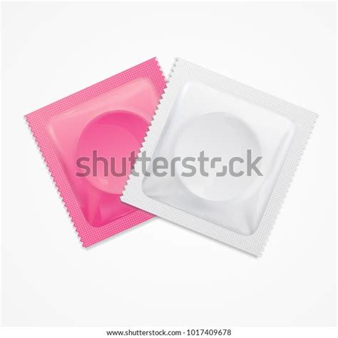 Realistic 3d Detailed Pink Condoms Package Stock Vector Royalty Free