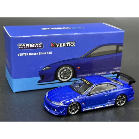 Tarmac Works Vertex Nissan Silvia S Blue Metallic Shopee Thailand