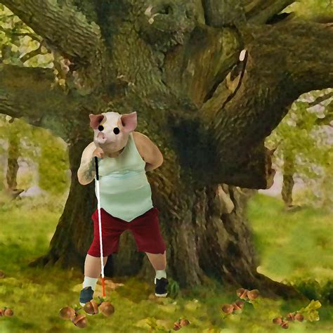 Even A Blind Pig Can Find An Acorn Digital Art By David Zimmerman Pixels