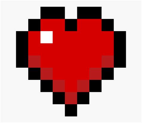 Heart Minecraft Png, Transparent Png - kindpng