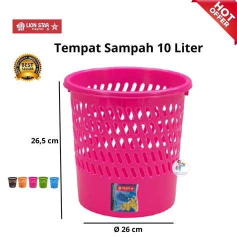 Jual Tempat Sampah C 30 Grill Bin 10 Litres Lion Star Shopee Indonesia