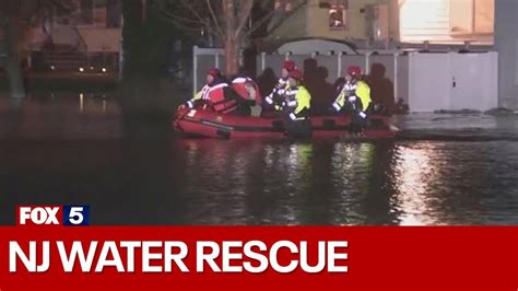 Passaic River Flooding Forces Water Rescues In Nj Youtube