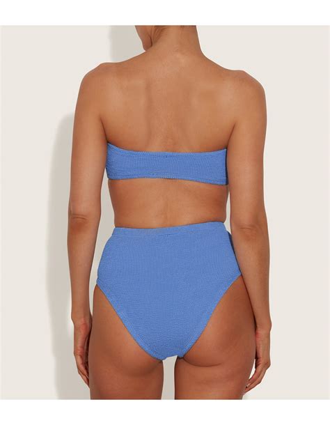 Hunza G Ruby Textured Bandeau Bikini David Jones