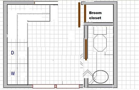 Small Powder Room Layout With Separate Shower And Toilet Area