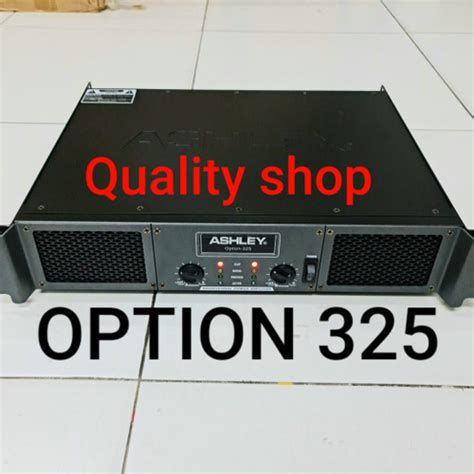 Jual Power Ampli Ashley Option Power Option Original Ashley