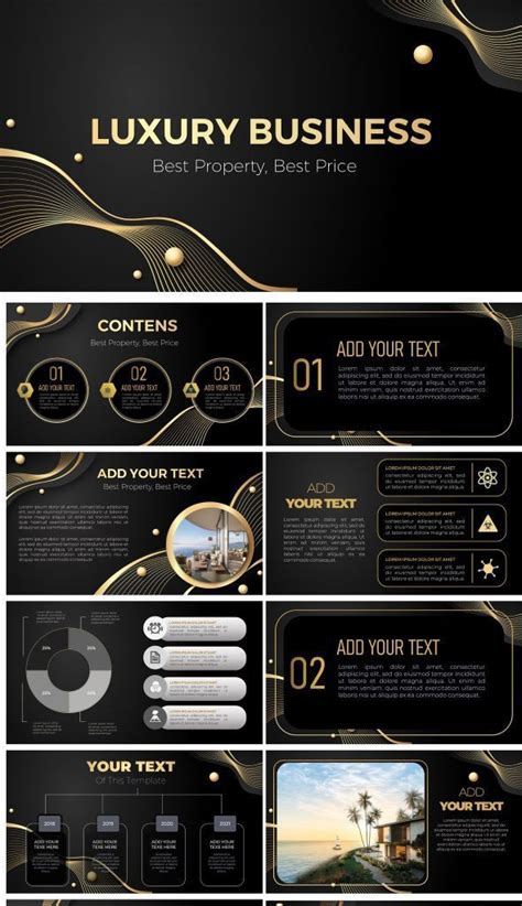 Great Luxury Premium Business Proposal PowerPoint Template Black