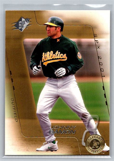 2001 Upper Deck Spx Baseball Card 4 Johnny Damon Oakland Athletics Ebay