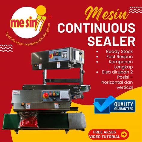 Mesin Continuous Band Sealer Mesin Sealer Kemasan Plastik