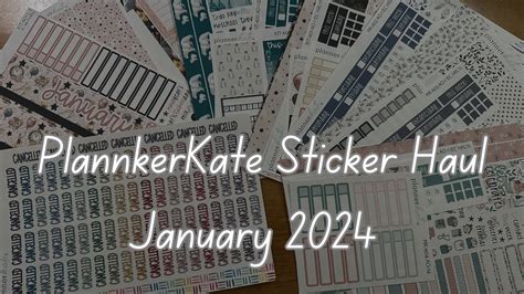 Plannerkate Sticker Haul January Youtube