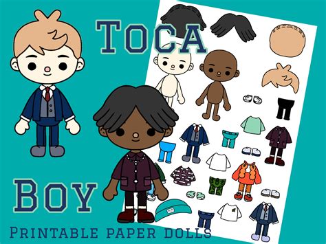 Toca Boca Paper Doll Printable Free