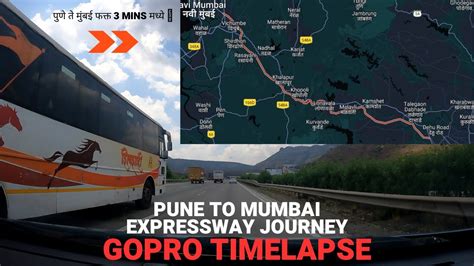 Timelapse Journey From Pune To Mumbai Via Expressway Gopro Hero