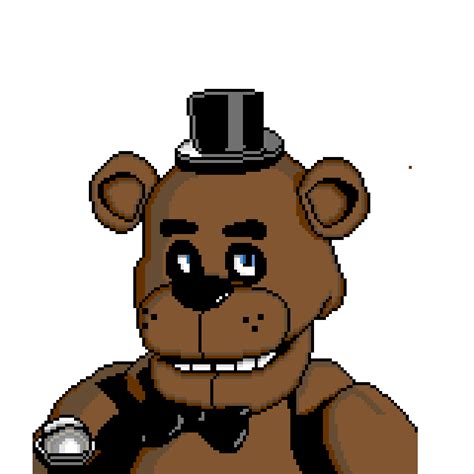 Freddy fazbear pixel art