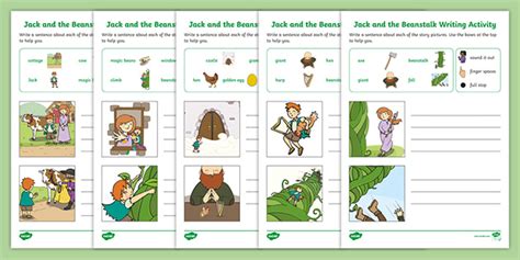 Jack And The Beanstalk Early Writing Activities