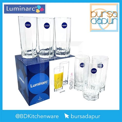 Jual Luminarc Octime Tumbler Glass 32 Cl Gelas Minum Tinggi 320 Ml