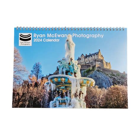 Edinburgh 2024 Calendar Scotland Wall Calendar Monthly Etsy