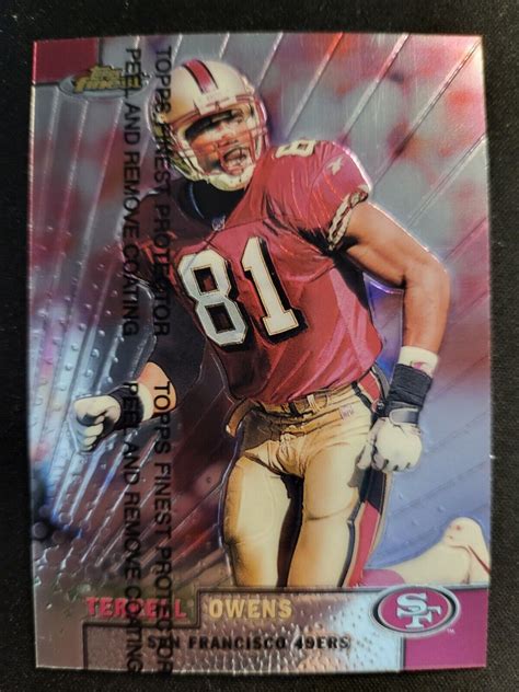 1999 Topps Finest Terrell Owens Card 22 EBay