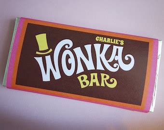 Wonka Bar Label Printable