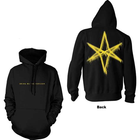 Bring Me The Horizon Spray Hex Back Print Pullover Hoodie Punx