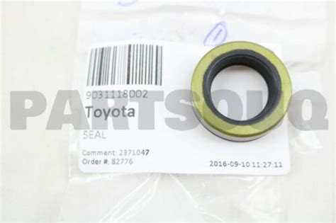 9031118002 Genuino Toyota SELLO ACEITE PARA EXTENSIÓN DE LA CARCASA