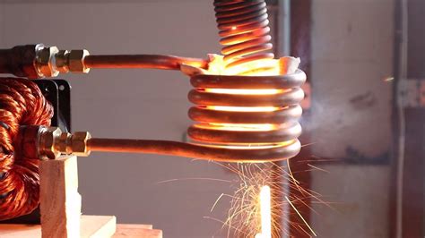 Induction Heater Melting And Boiling Iron Spring Coil YouTube