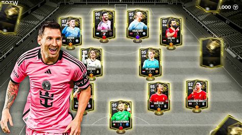 TOTW Best Special Max Rated Squad Builder Messi Haaland VVD FC