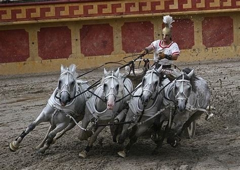 Romeins Vierspan Roman Chariot Chariot Racing Roman Empire