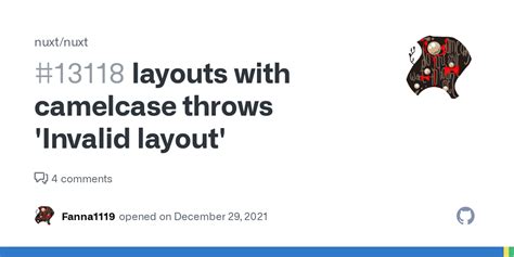 Layouts With Camelcase Throws Invalid Layout Issue 13118 Nuxt