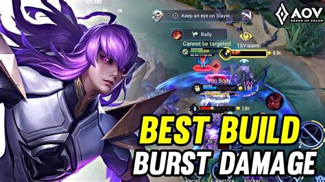 AoV ZATA GAMEPLAY BEST BUILD BURST DAMAGE ARENA OF VALOR YouTube