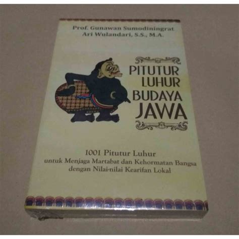 Buku Pitutur Luhur Budaya JAWA Gunawan Sumodiningrat Shopee Indonesia