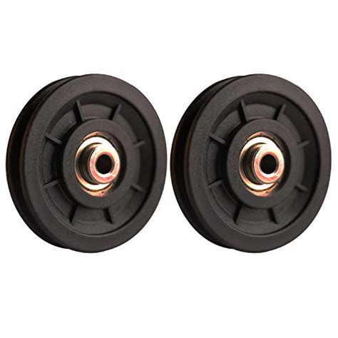 LFJ 90mm 3 5 Nylon Bearing Pulley Wheel Replacement For Gym Equipment