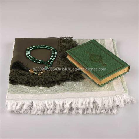 Thermo Leather Quran Gift Set Islamic Gifts Tasbeeh Prayer Mat Quran