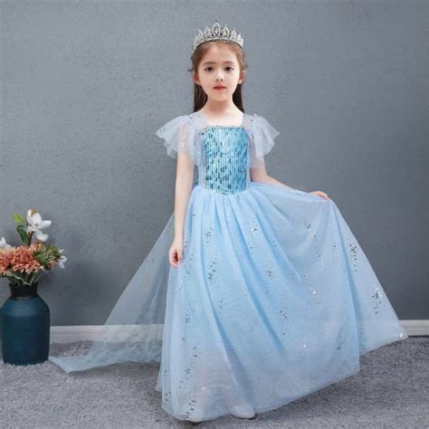 Jual KOSTUM FROZEN SPARKLING DRESS FROZEN ELSA NEW DESIGN IMPORT Baju