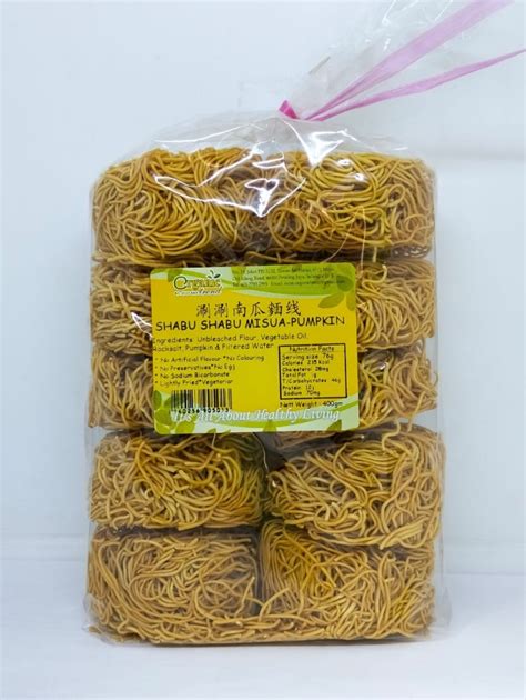 Shabu Shabu Misua Pumpkin 400g Organic Trendmy Noodles And Ramen