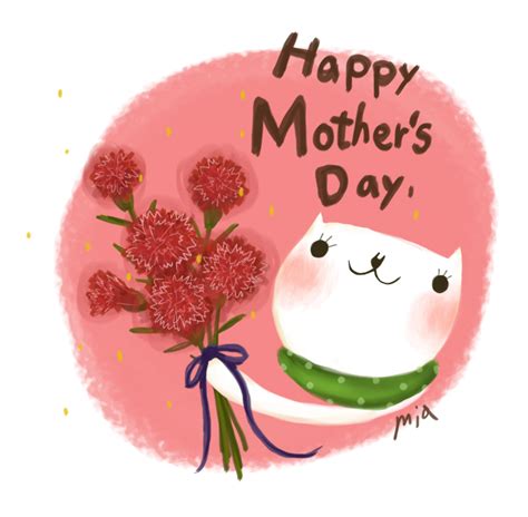 手繪 母親節快樂 Happy Mothers Day Miiia‧mia 痞客邦