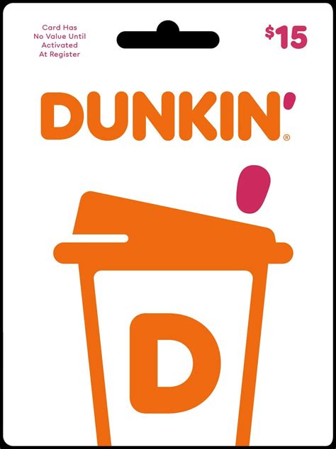 Dunkin' Donuts $15 Gift Card Dunkin Donuts $15 - Best Buy