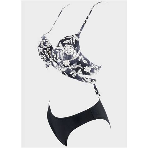 gsecret Γυναικείο set μαγιο all print ενσωματωμένη ενίσχυση bikini