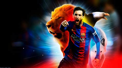 Download King Messi Football Animals Wallpaper | Wallpapers.com