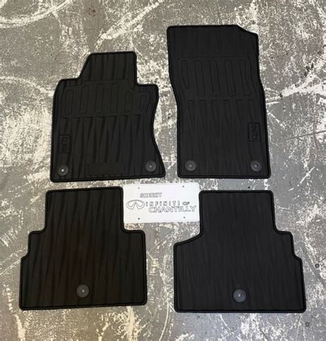 Wow 4 Oem 2018 Infiniti Q50 Black Rubber All Season Floor Mat Set 999e1 J6000v For Sale Online