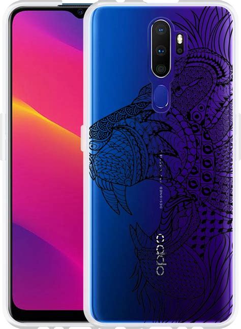 Oppo A Hoesje Leeuw Mandala Designed By Cazy Bol