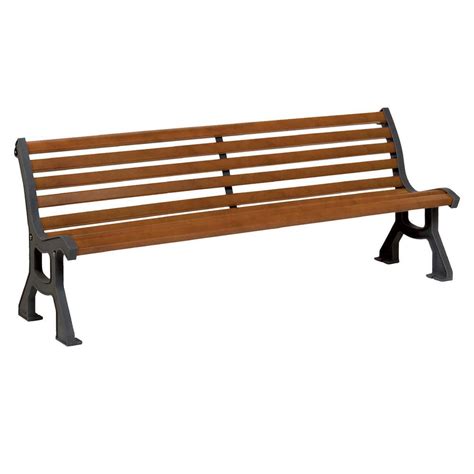 Banc Public Classique COMBO Fontes De Paris En Bois Avec Dossier