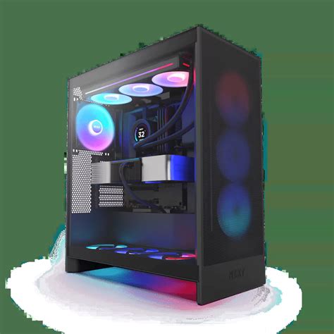 NZXT H7 Flow RGB 2024 ATX Mid Tower ATX Airflow Case With RGB Fans