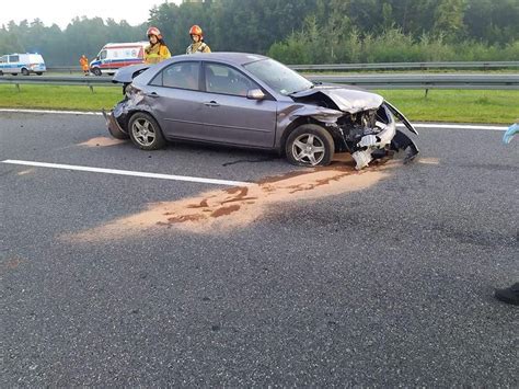 Tarn W Dwa Wypadki Na Autostradzie A Ko O Tarnowa W Jednym Dosz O Do