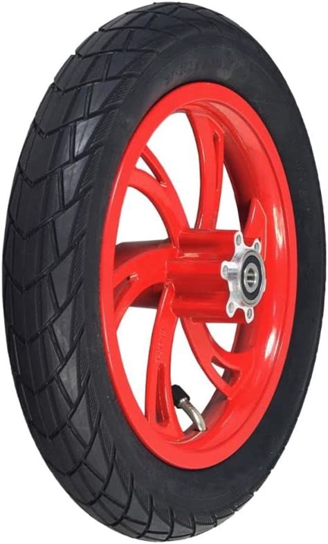 Alveytech Front Wheel Assembly With Red Rim For The Jetson