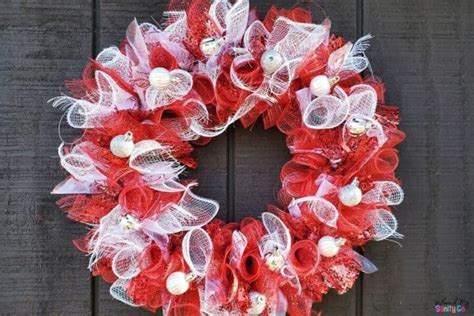 How To Make A Mesh Wreath Diy Dollar Tree Wreath Tutorial