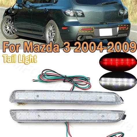 Pmfc Led Brake Light Rear Bumper Reflectors Tail Stop Running Turning