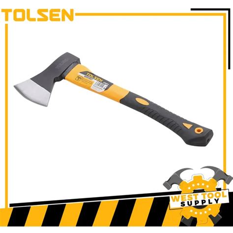 Tolsen Carbon Steel Hatchet Axe 600g Fiberglass Handle Survival 25053