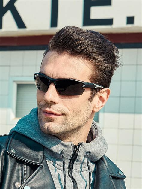 Polarisierte Halbrahmen Sonnenbrille F R Herren F R Sport Reisen