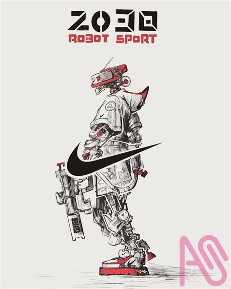 2038 Nike Robot Sports Boogey V Illustrations Art Street